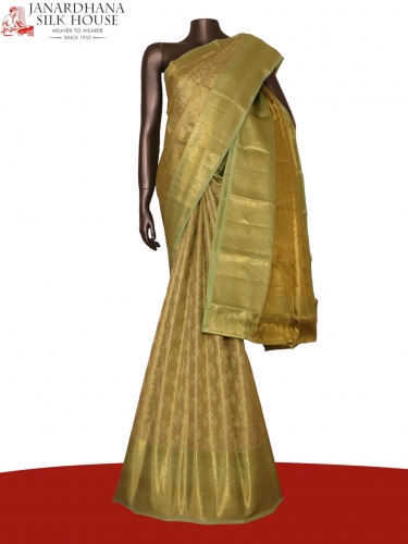 Pure Brocade Tissue Kanjeevaram Silk Saree